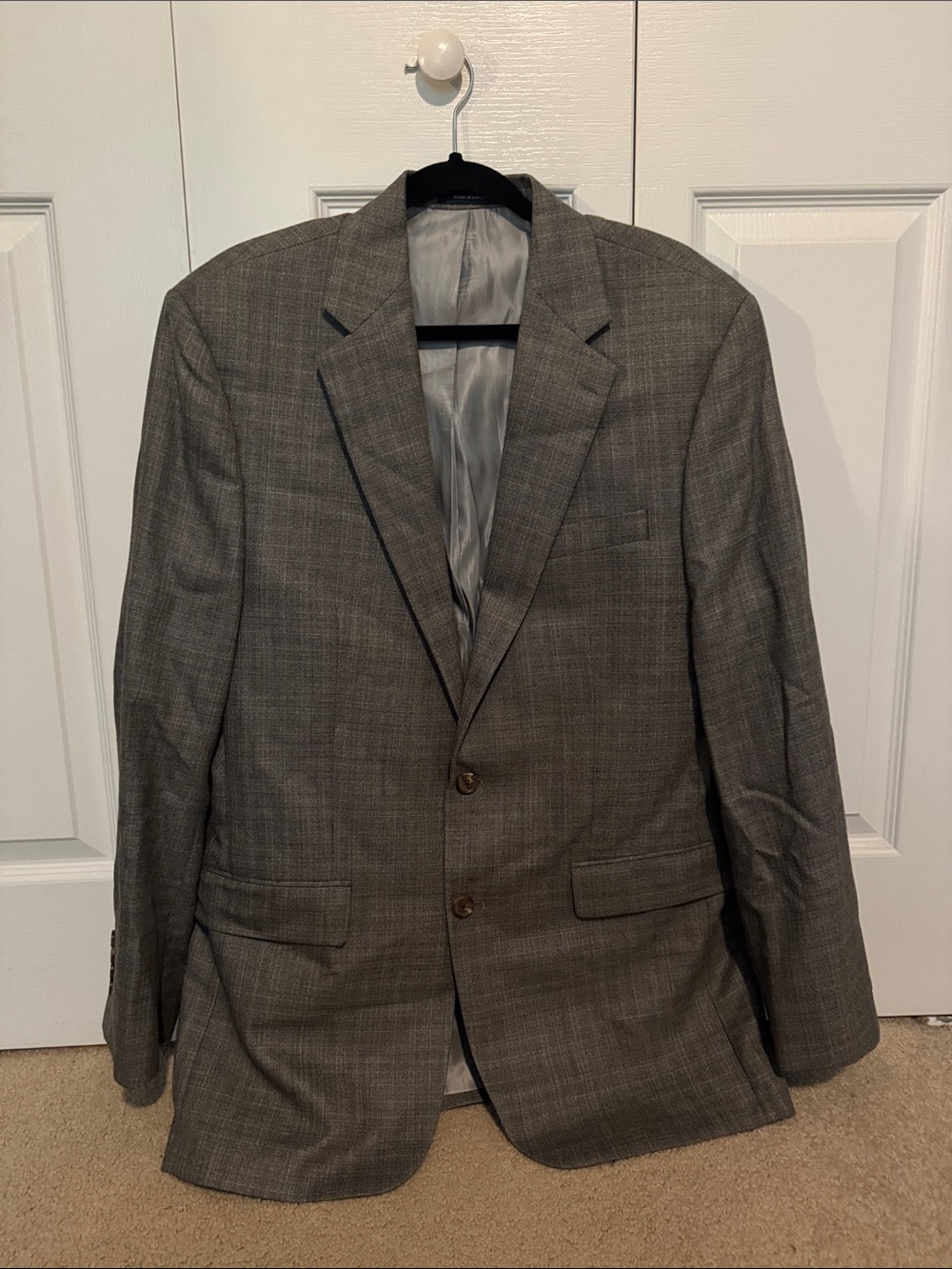 Ralph Lauren Suit Jacket - Light Gray Lining with Navy Labels